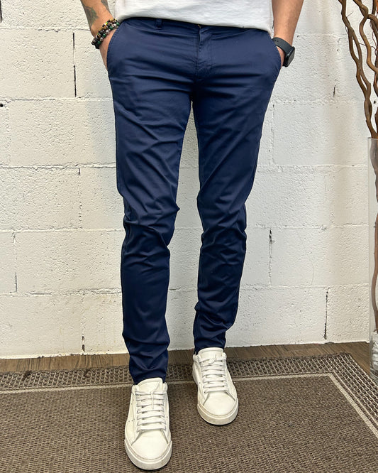 Chino KLIXS 727 Elast. Blu