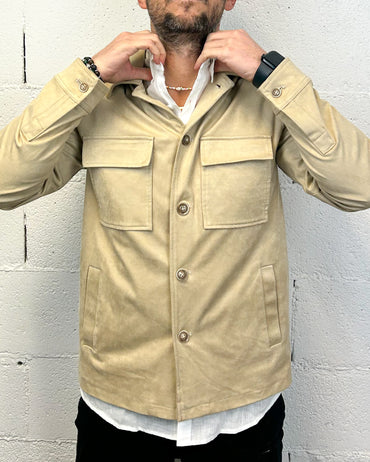 Giacca/Camicia Scamosciata GIANNI LUPO Beige