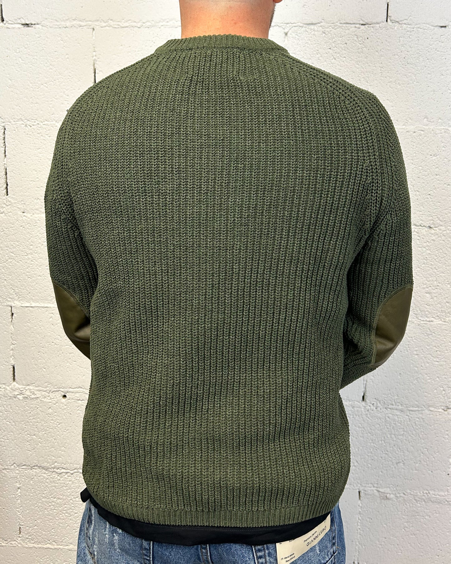 Maglione Ciniglia GIANNI LUPO Military Logo Toppe