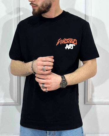 T-Shirt ONLYONE Wasted Art Nera