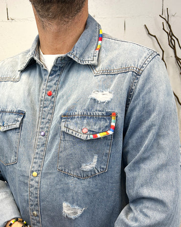 Camicia Jeans Rainbow GIANNI LUPO