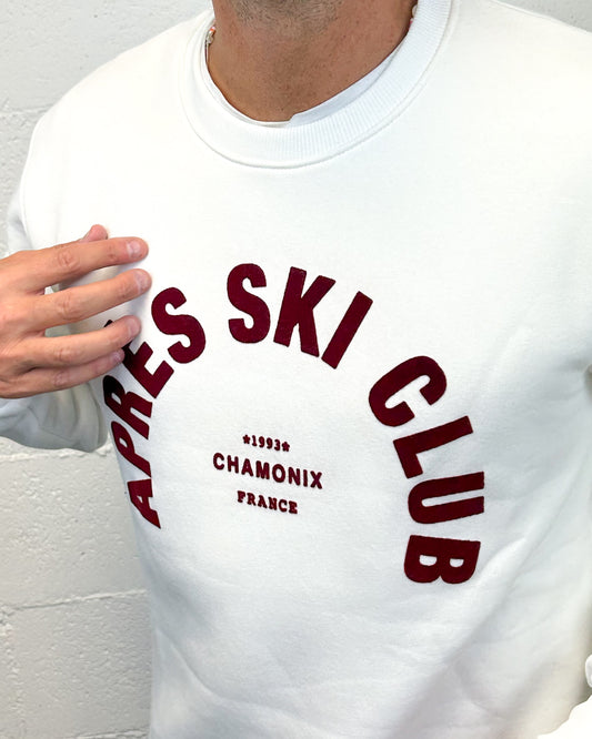 Felpa SUPERCULTURE Après Ski White