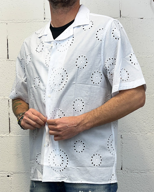 Camicia Operata Cotone OVER-D Baronetto