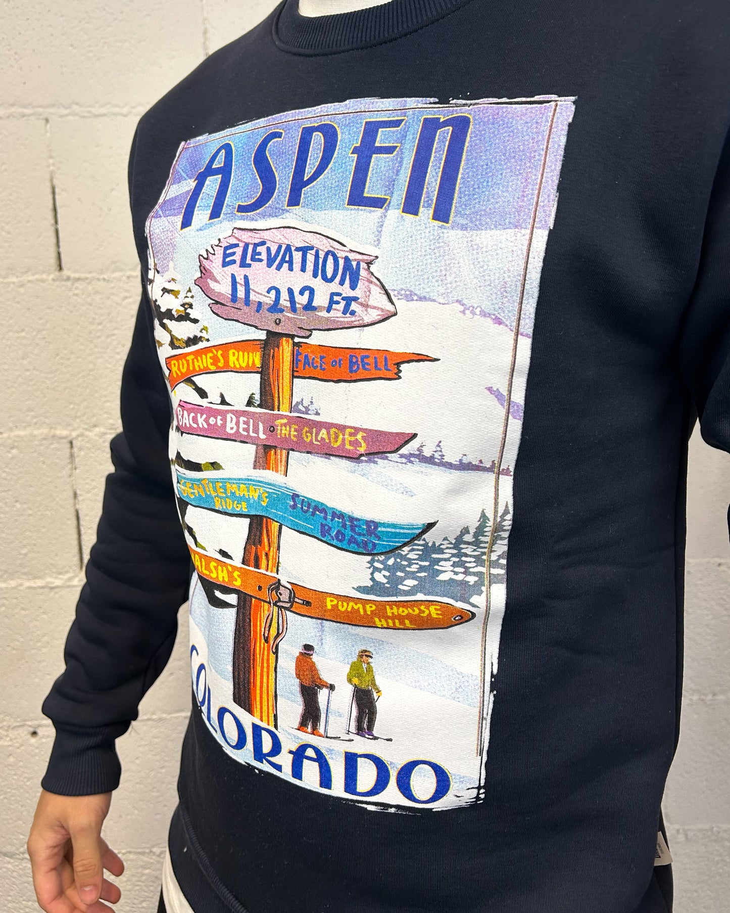 Felpa DROPIN Aspen Blu Navy