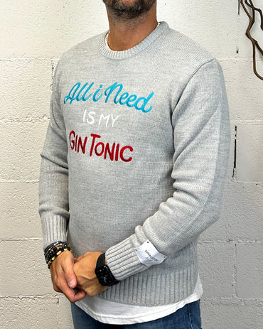 Pullover SUPERCULTURE All I Need Grigia
