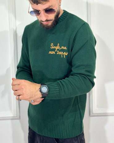 Maglione BluRoyal Verde Bosco
