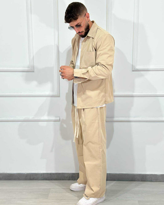 Coordinato Azul Beige Oversize