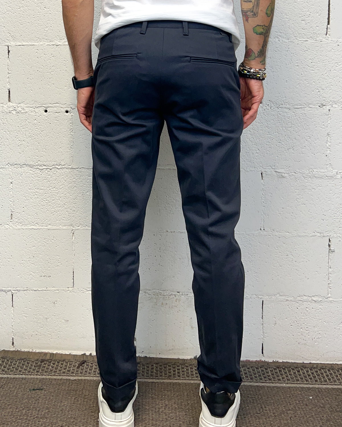 Chino Slim Fit OVER-D Blu