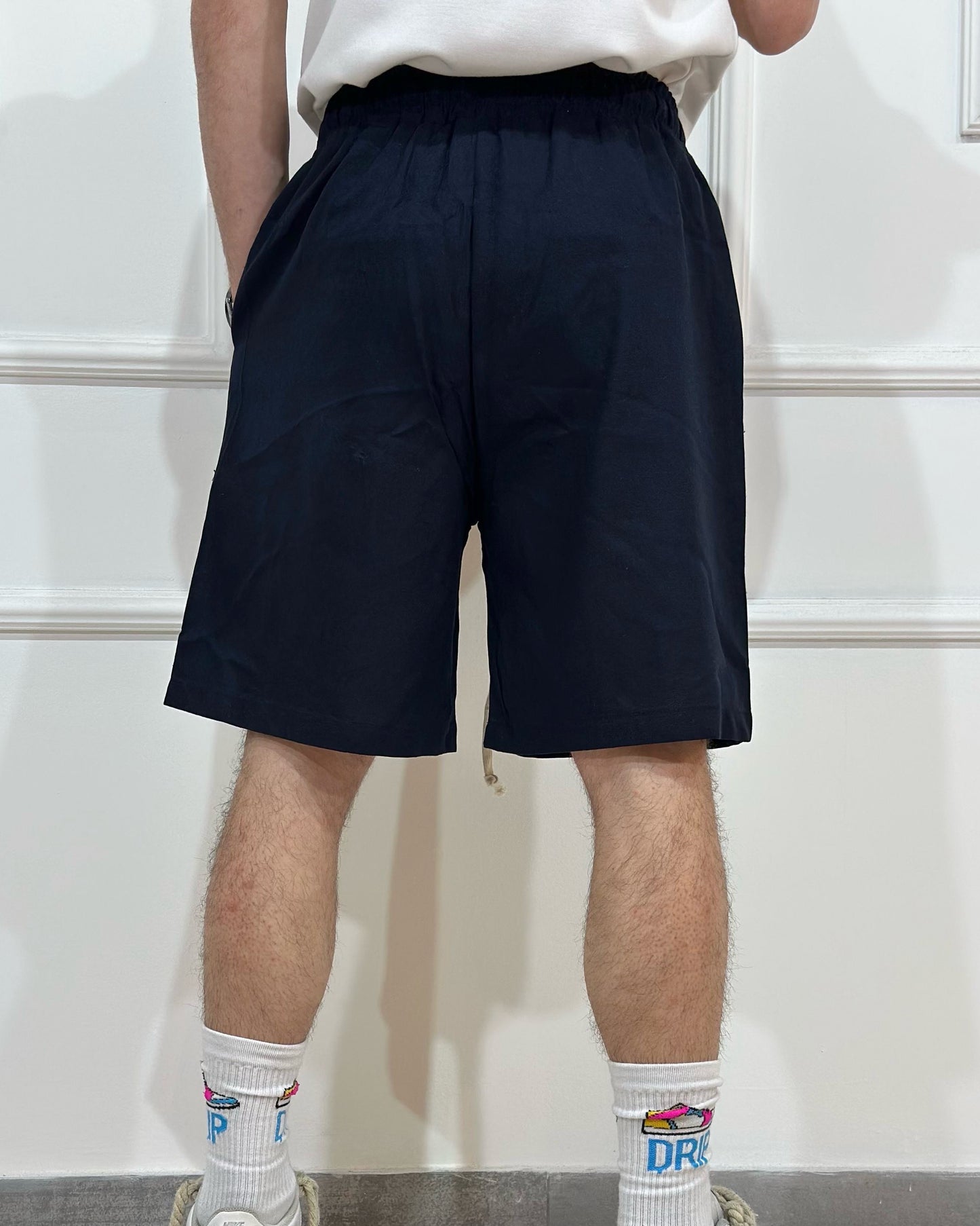 Bermudone Lino CHROY Blu