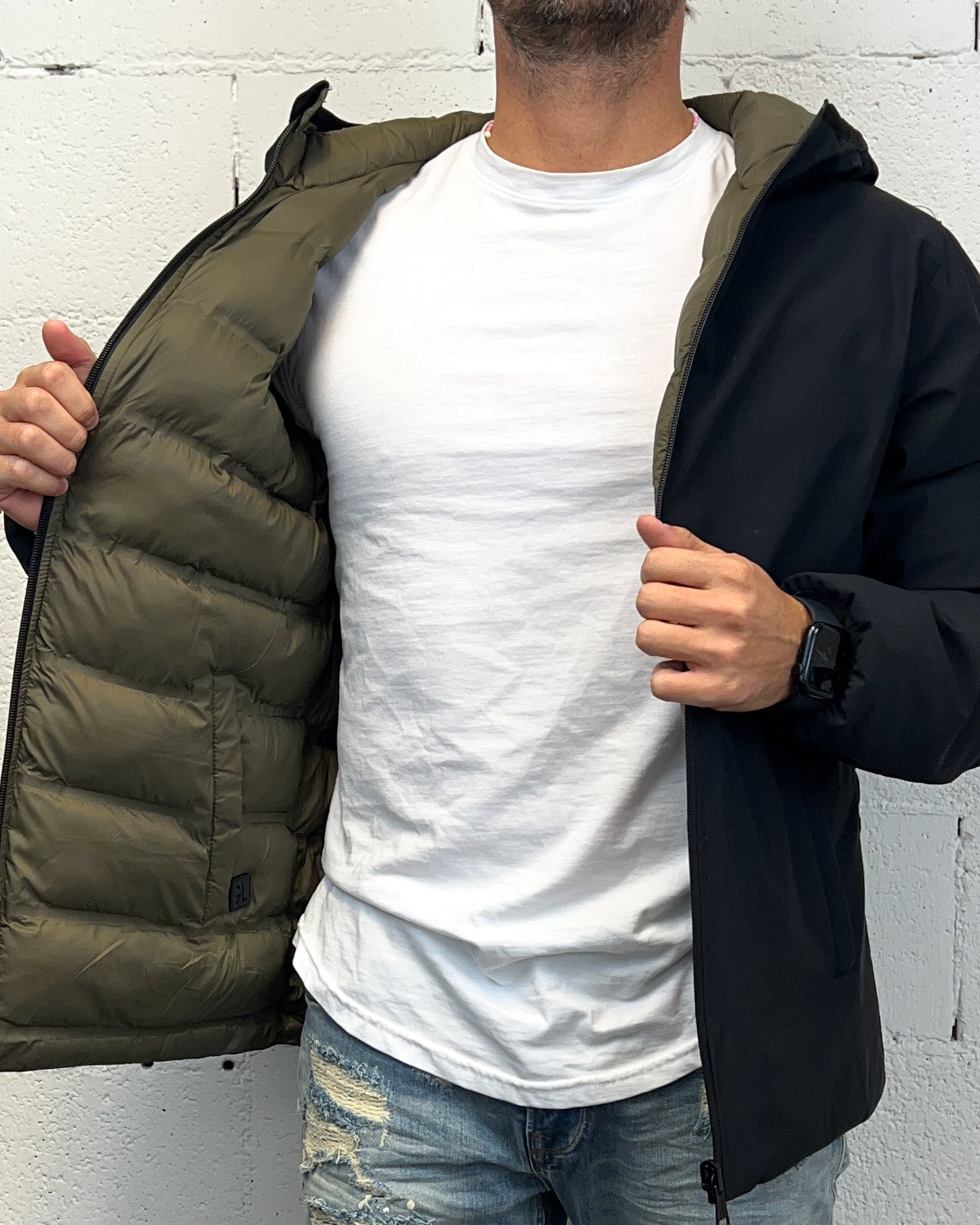 Piumino Tecnico Reversibile GIANNI LUPO Nero