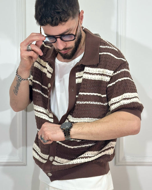 Camicia Filo QYB Chocolate