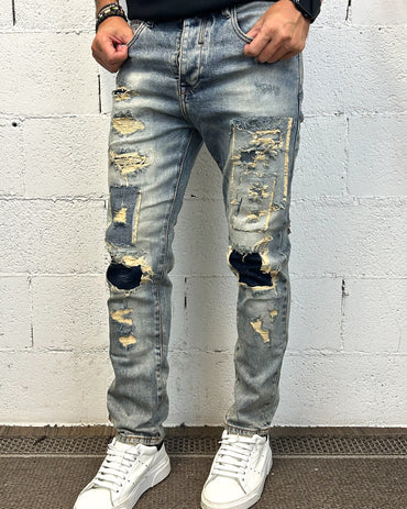 Jeans OVER-D Tapared Destroyed