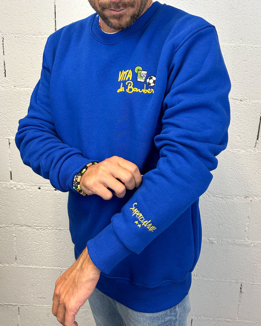 Felpa SUPERCULTURE Vita Da Bomber Royal