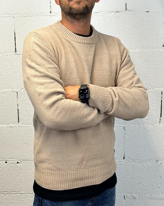 Maglione Ciniglia GIANNI LUPO Beige