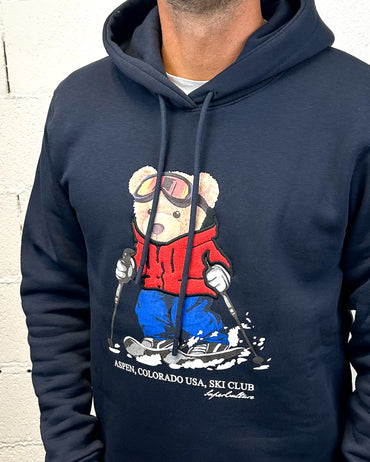 Felpa Cappuccio SUPERCULTURE Teddy Aspen Blu