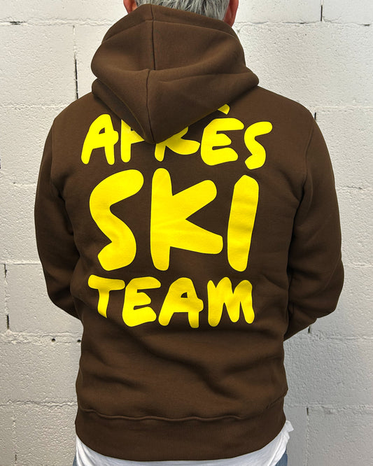 Felpa Cappuccio SUPERCULTURE Ski Team Ciccolato