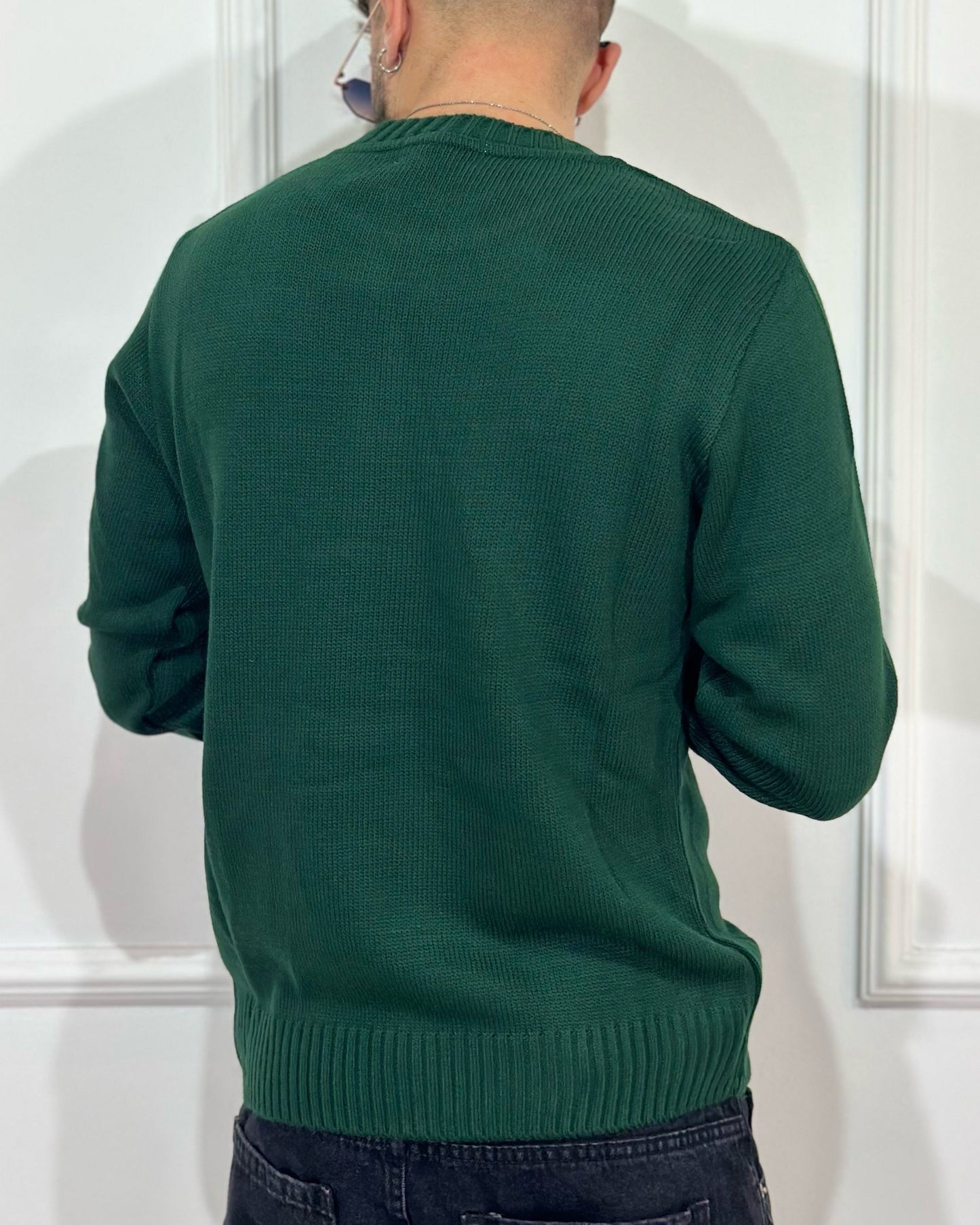 Maglione BluRoyal Verde Bosco