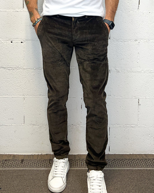 Chino Velluto Costa Piccola GIANNI LUPO Coffee
