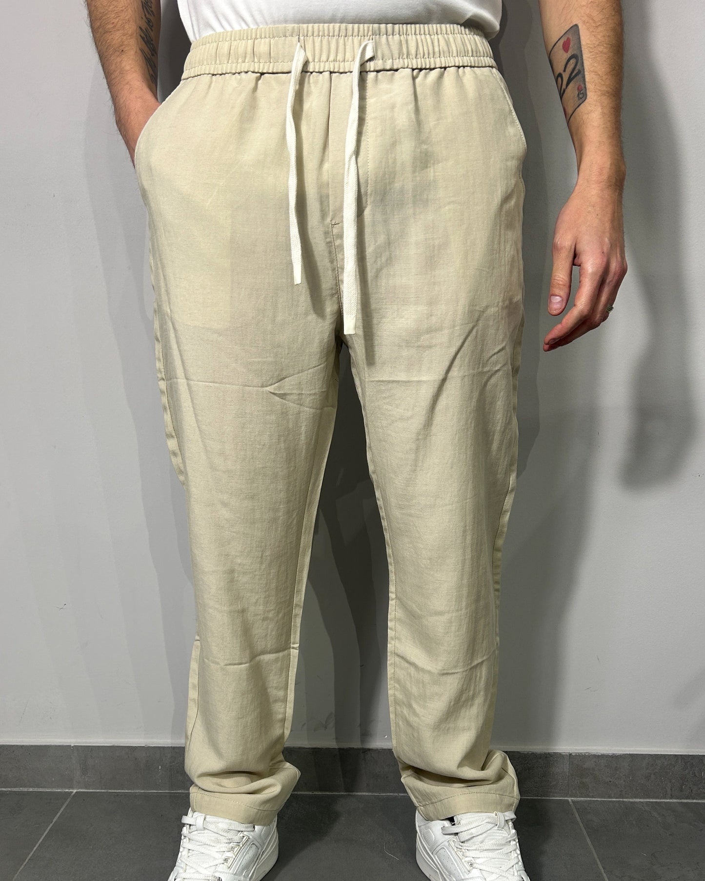 Pantalaccio Lino Cotone CHROY Beige
