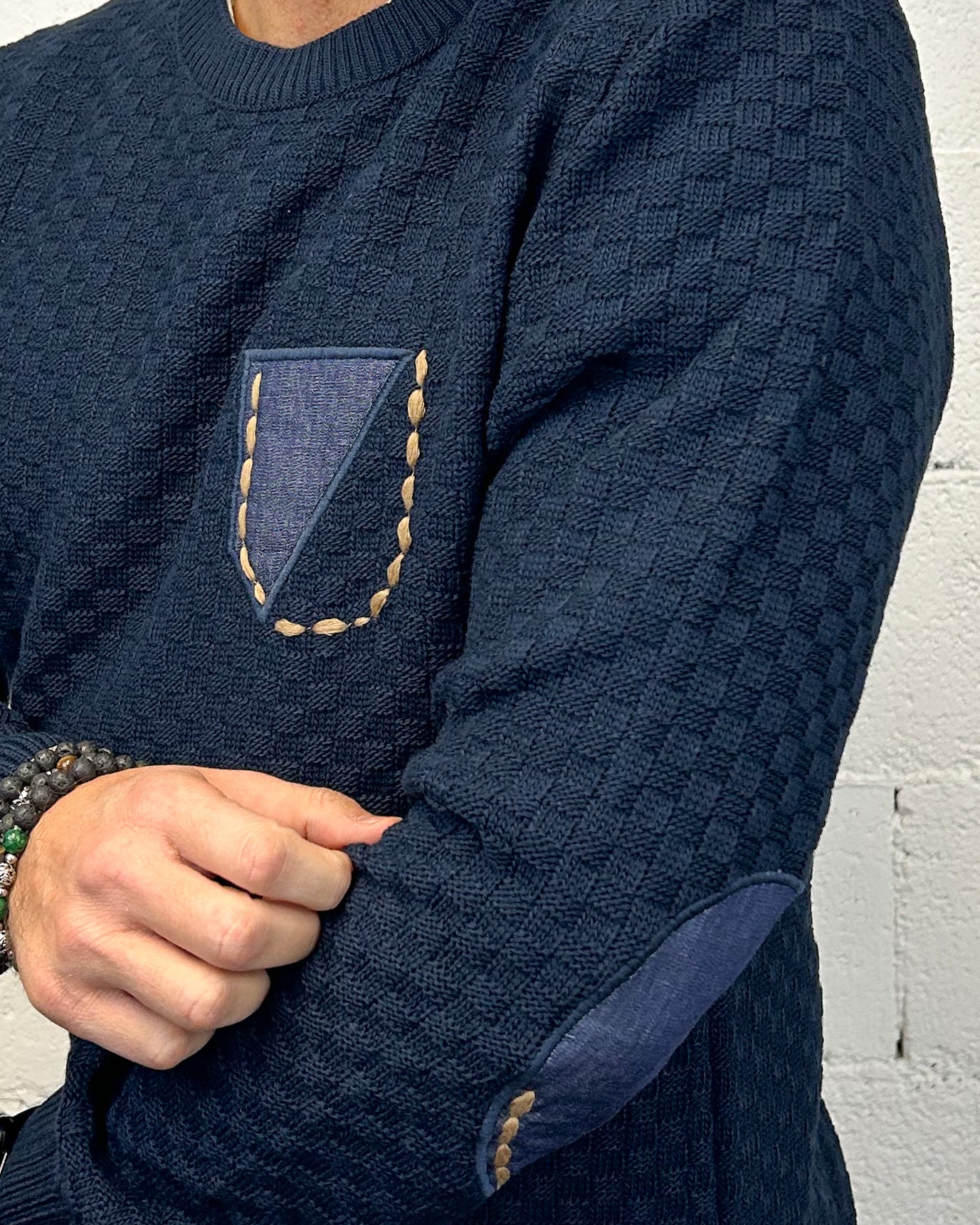 Maglioncino Blu BLACKSUNDAY Taschino/Toppa