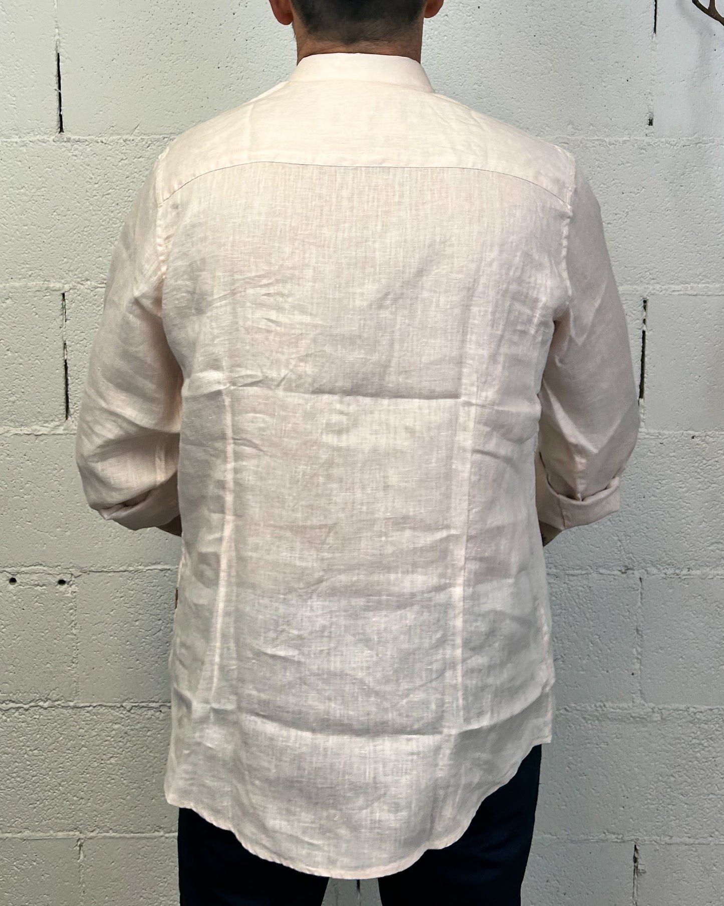 Camicia Lino Classic GIANNI LUPO Pink