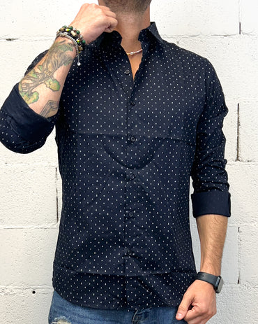 Camicia Cotone LURVY Anchor Black