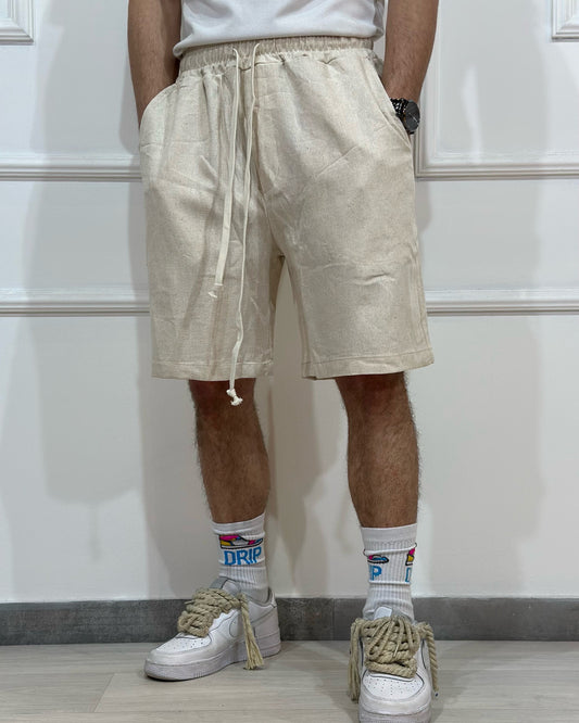 Bermudone Lino CHROY Beige