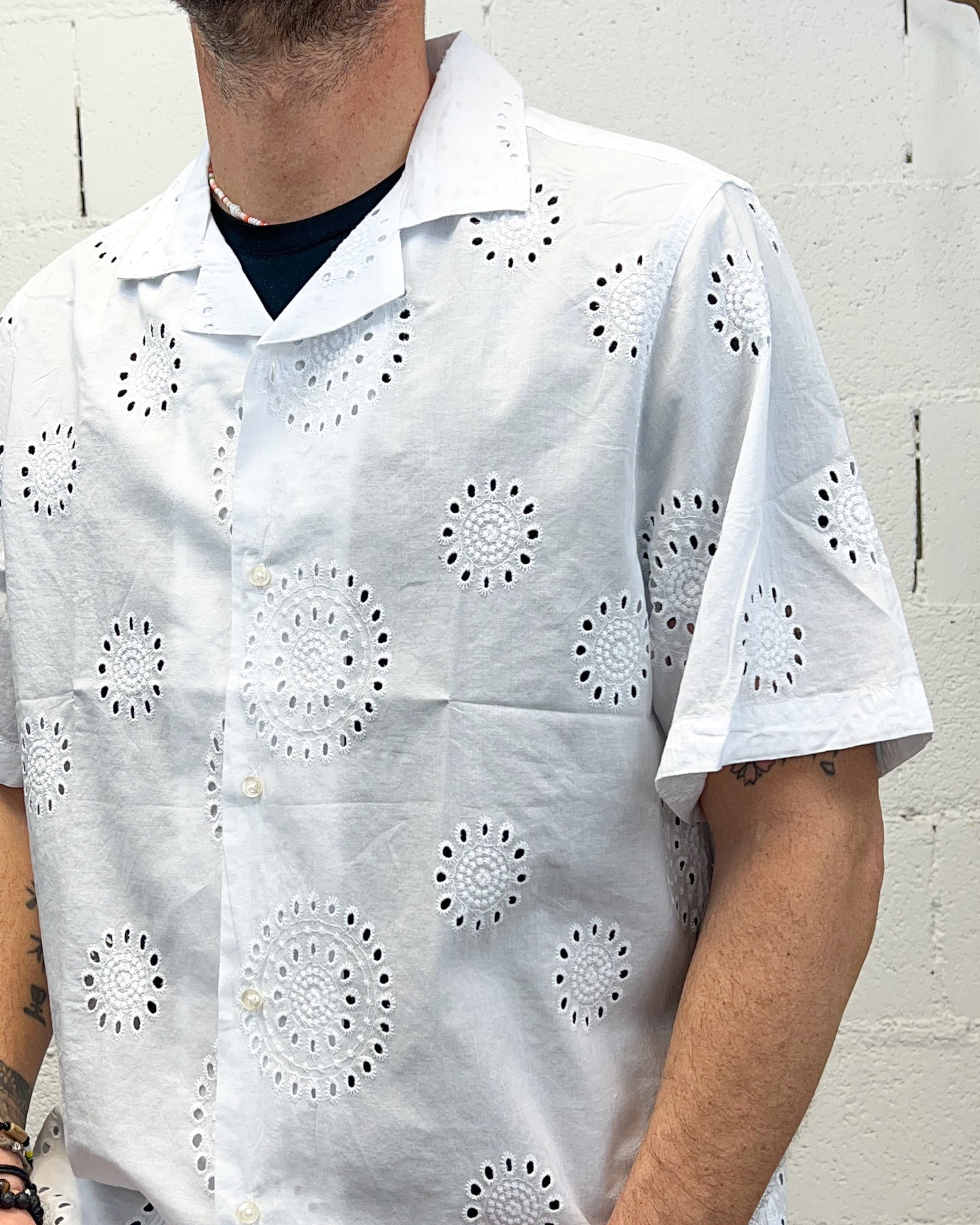 Camicia Operata Cotone OVER-D Baronetto