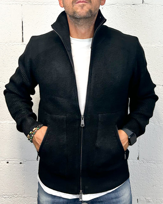Pull Zip Giacca GIANNI LUPO Black