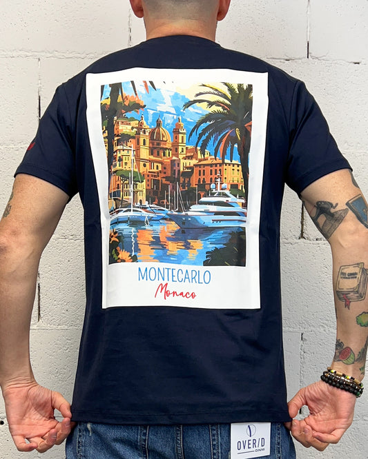 T-shirt SUPERCULTURE Montecarlo Blu