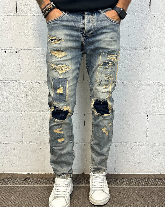 Jeans OVER-D Tapared Destroyed