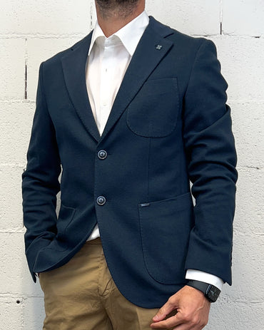 Giacca Monopetto GIANNI LUPO Tessuto Punto Milano