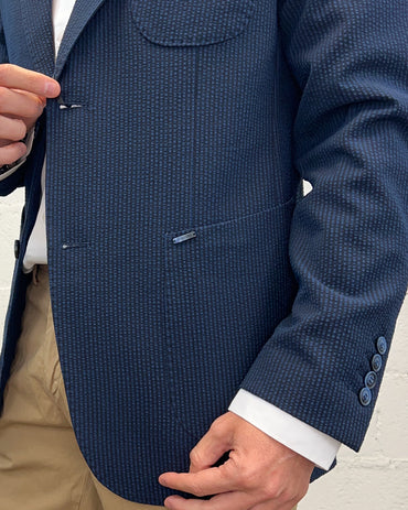 Giacca Monopetto GIANNI LUPO Gessata Punto Milano