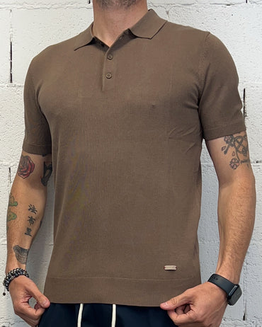Polo Filo GIANNI LUPO Tabacco
