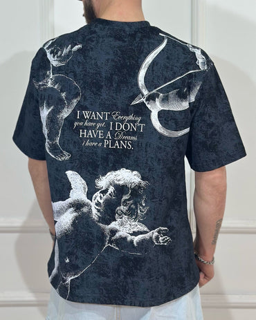 T-Shirt ONLYONE I Want Everything Nero