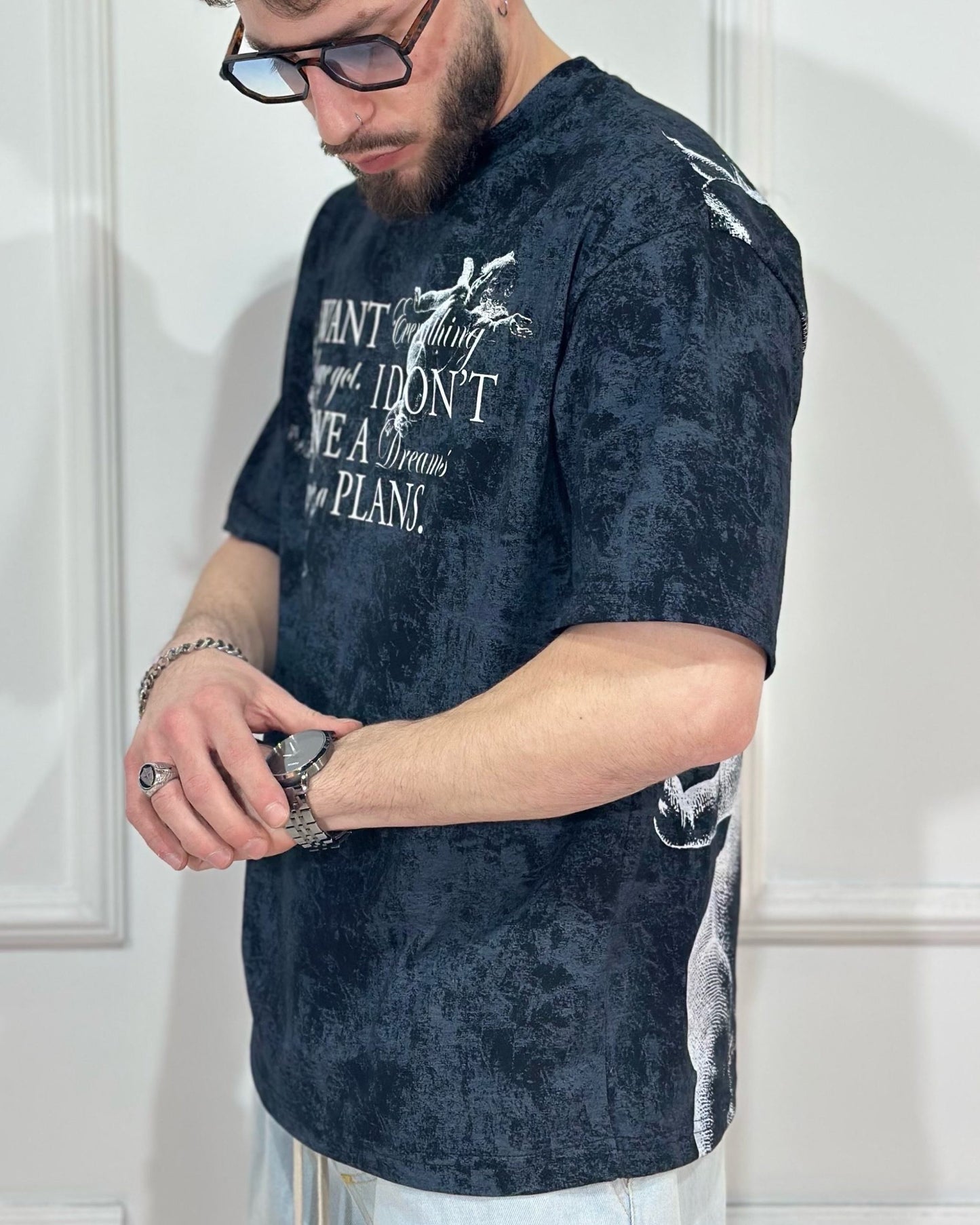 T-Shirt ONLYONE I Want Everything Nero