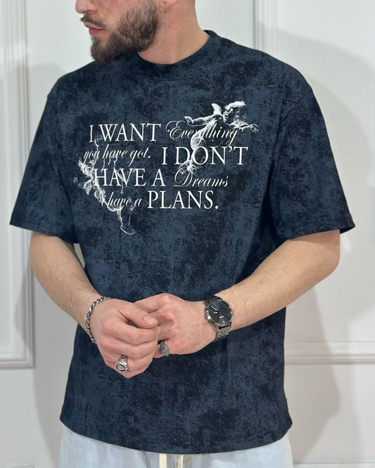 T-Shirt ONLYONE I Want Everything Nero