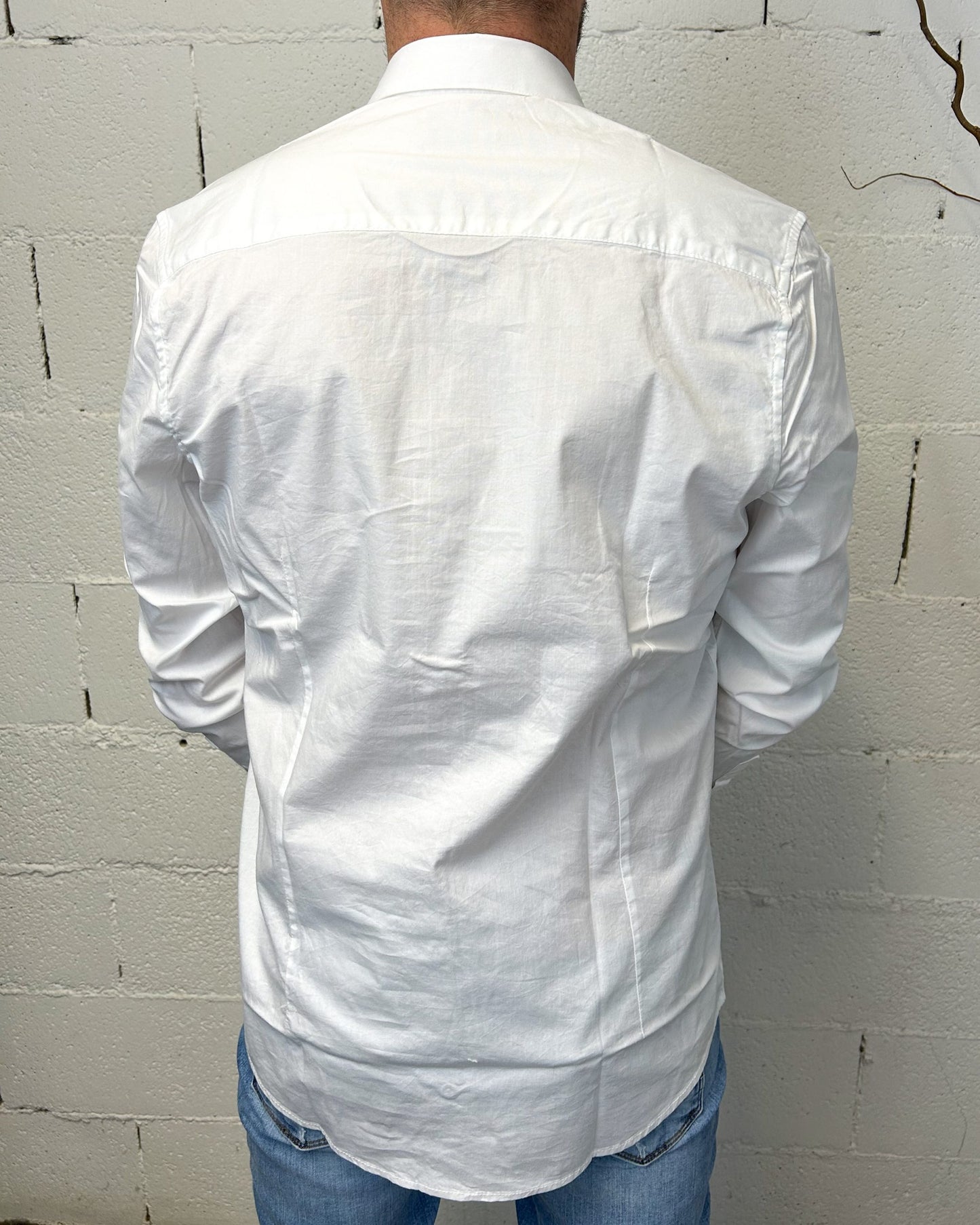Camicia OVER-D Collo Francese Bianca