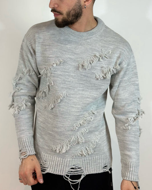 Girocollo ADON Rotture Grigio