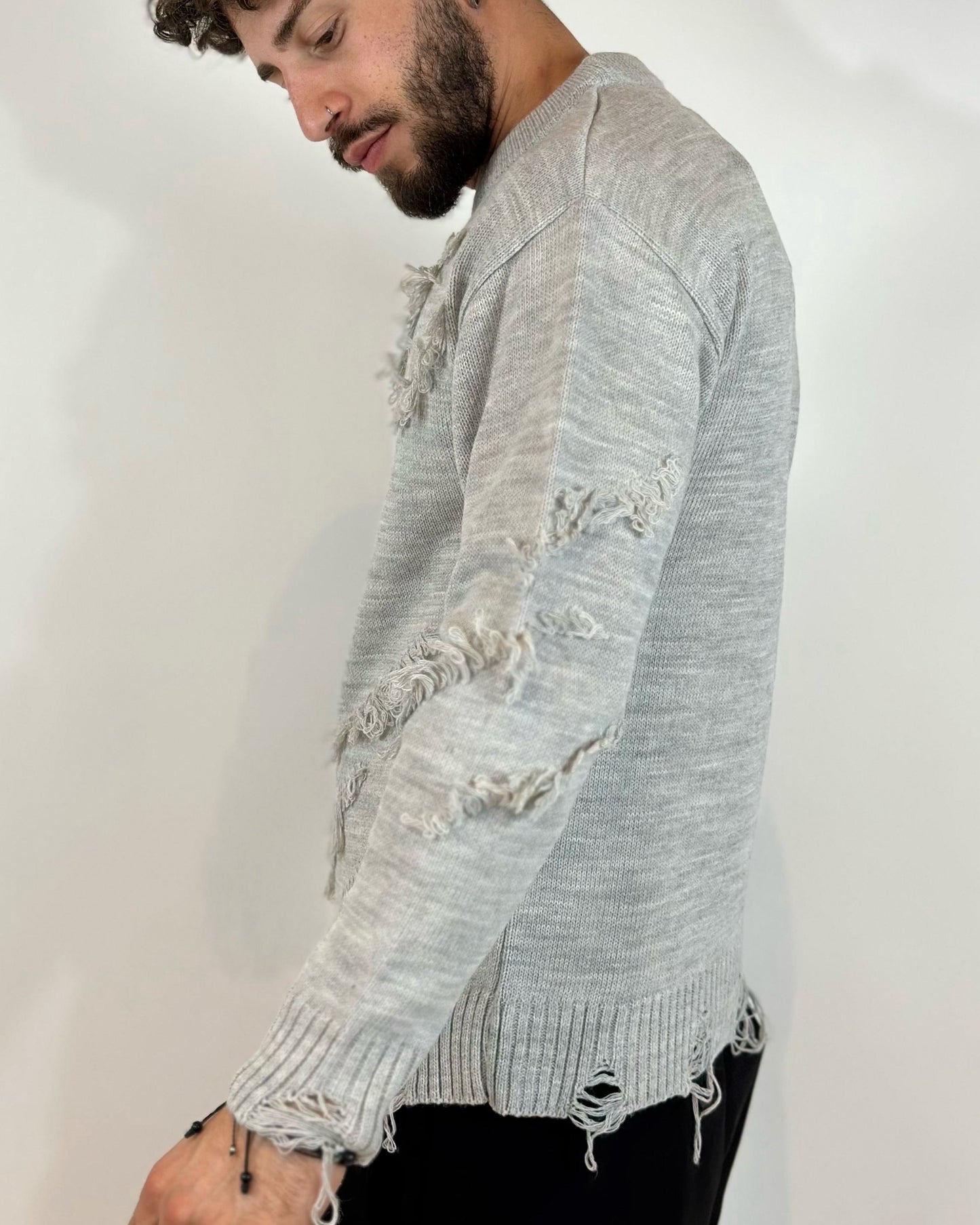 Girocollo ADON Rotture Grigio