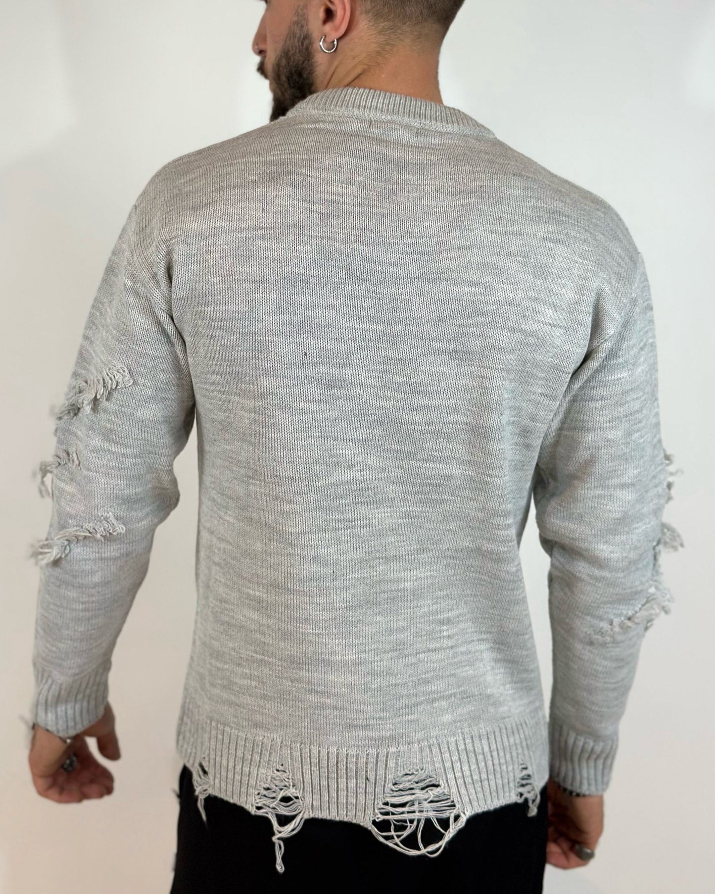 Girocollo ADON Rotture Grigio