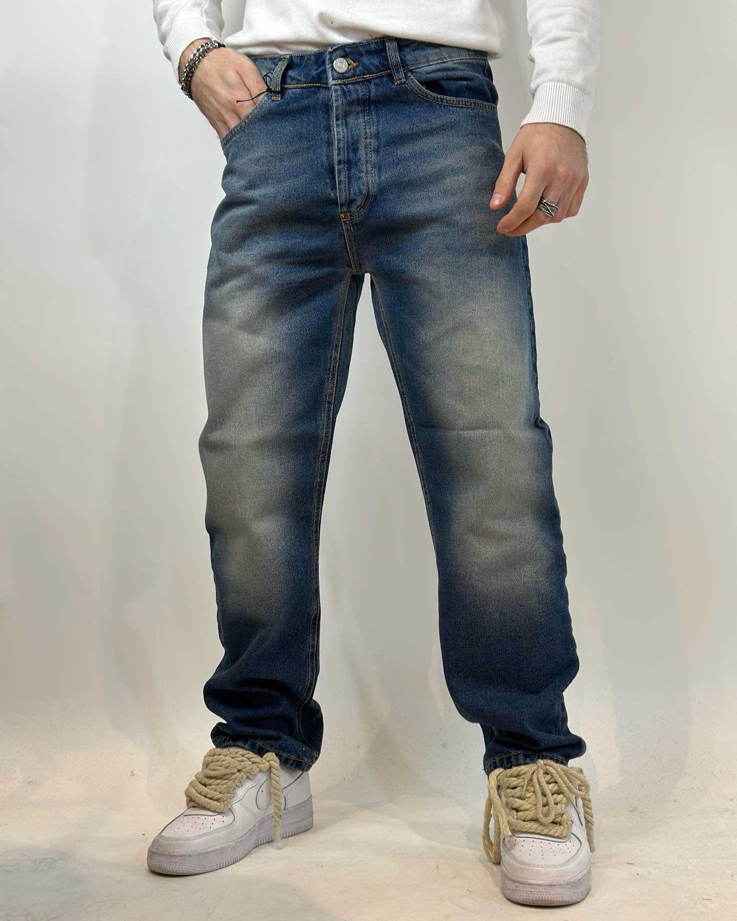 Jeans JUST WEST Fondo Ampio Washed