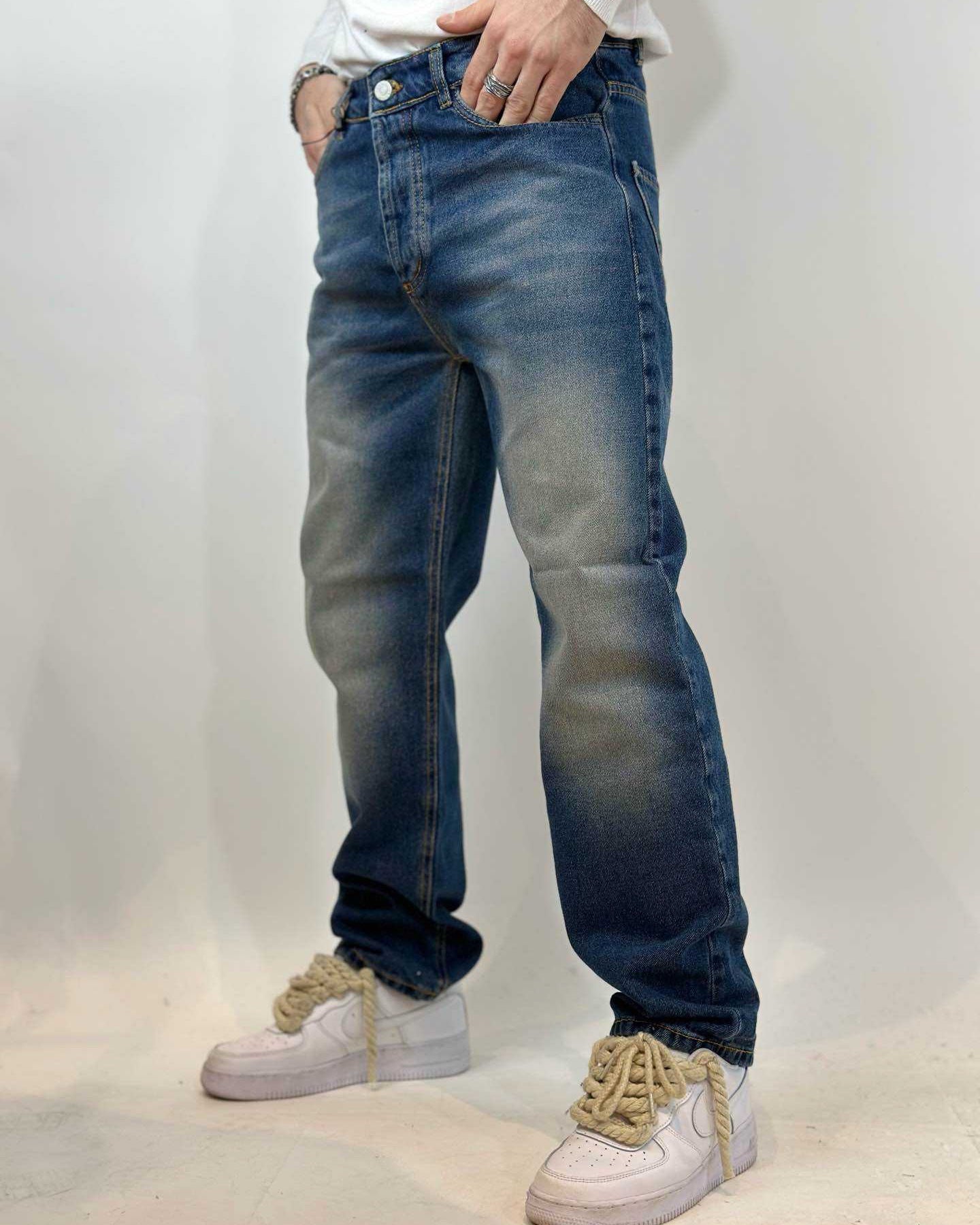 Jeans JUST WEST Fondo Ampio Washed