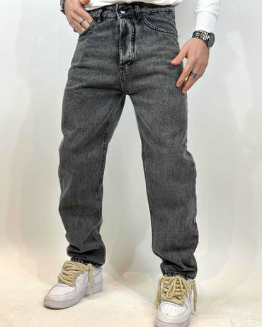 Jeans JUST WEST Fondo Ampio Grigio