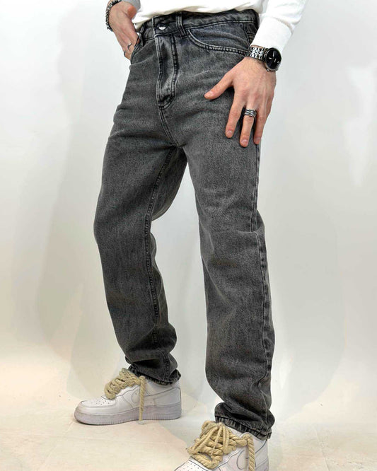 Jeans JUST WEST Fondo Ampio Grigio