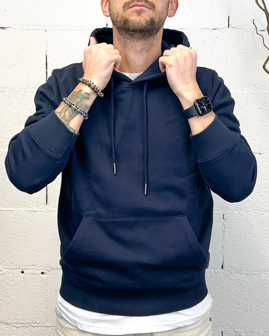 Felpa GIANNI LUPO Basic Cappuccio Navy