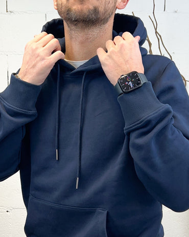 Felpa GIANNI LUPO Basic Cappuccio Navy