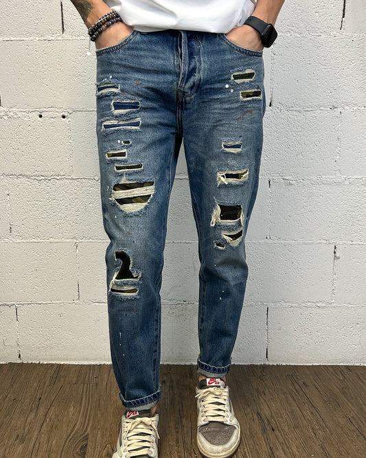 Jeans Regular Fit GIANNI LUPO Military Paint
