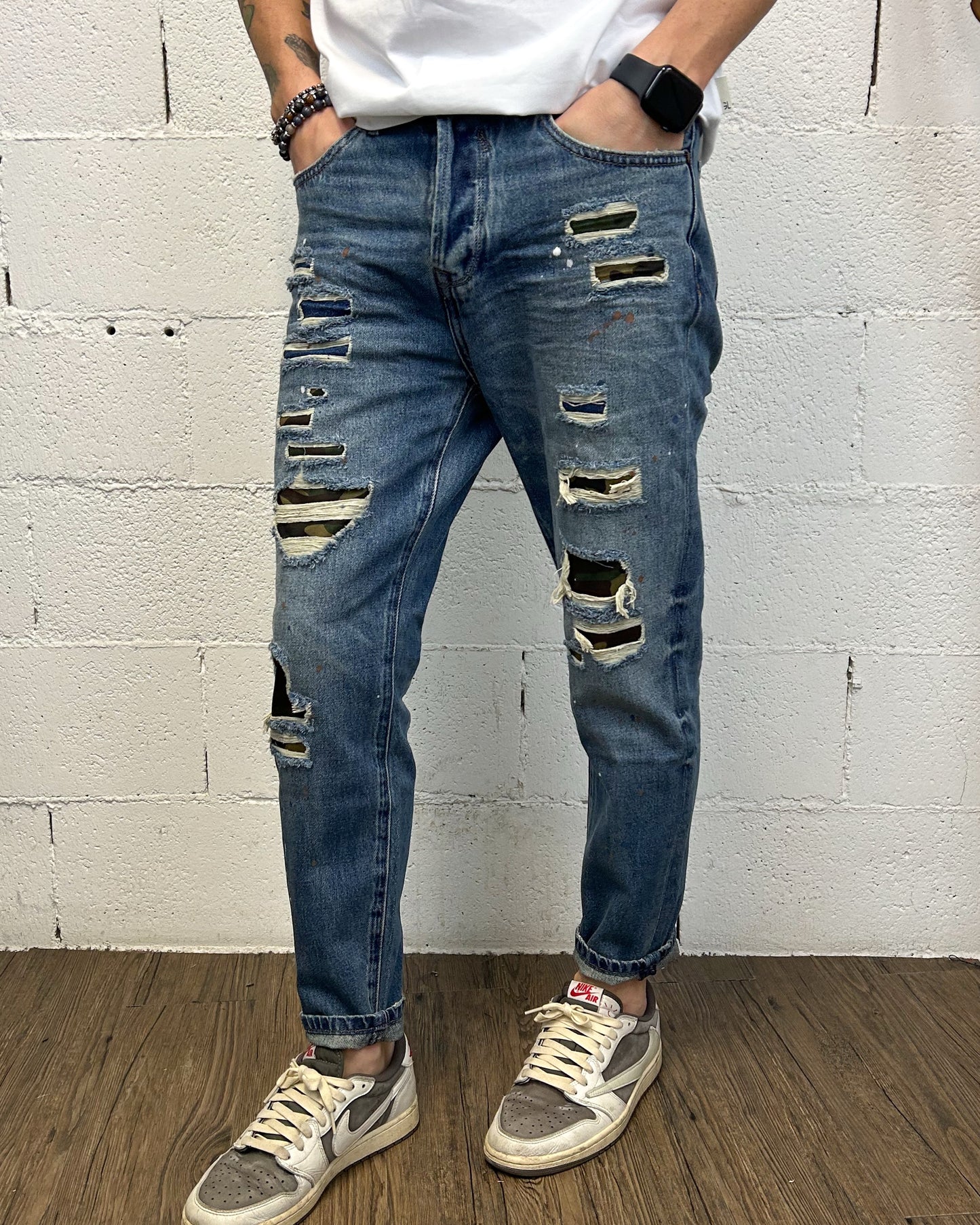 Jeans Regular Fit GIANNI LUPO Military Paint