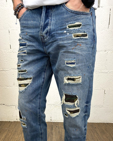 Jeans Regular Fit GIANNI LUPO Military Paint